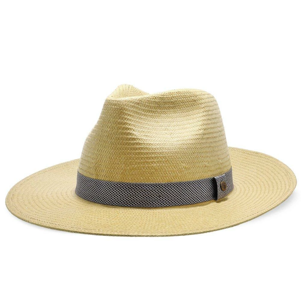 Big Catch - Walrus Hats Natural Paper Braid Straw Fedora Hat W/ Band 5 Big Catch - Walrus Hats Natural Paper Braid Straw Fedora Hat W/ Band - Image 3