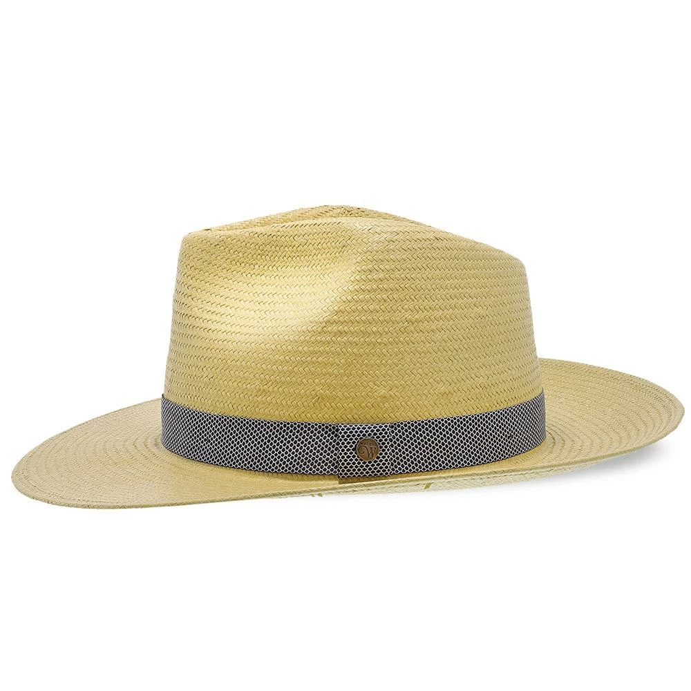 Big Catch - Walrus Hats Natural Paper Braid Straw Fedora Hat W/ Band 11 Big Catch - Walrus Hats Natural Paper Braid Straw Fedora Hat W/ Band - Image 9