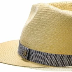 Big Catch - Walrus Hats Natural Paper Braid Straw Fedora Hat W/ Band 34 Big Catch - Walrus Hats Natural Paper Braid Straw Fedora Hat W/ Band -fashionablehats Sales Shop H4001 NATBLU 5b