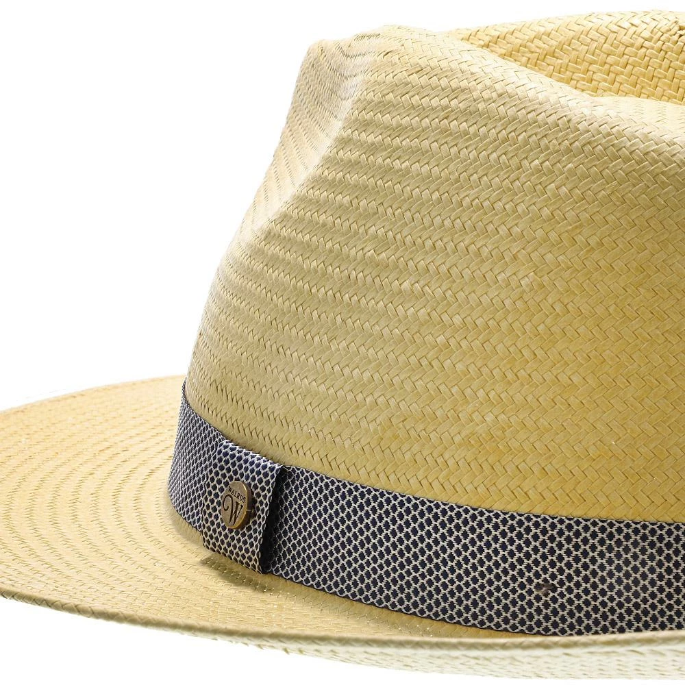 Big Catch - Walrus Hats Natural Paper Braid Straw Fedora Hat W/ Band 15 Big Catch - Walrus Hats Natural Paper Braid Straw Fedora Hat W/ Band - Image 13