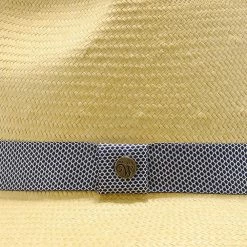 Big Catch - Walrus Hats Natural Paper Braid Straw Fedora Hat W/ Band 36 Big Catch - Walrus Hats Natural Paper Braid Straw Fedora Hat W/ Band -fashionablehats Sales Shop H4001 NATBLU 6b