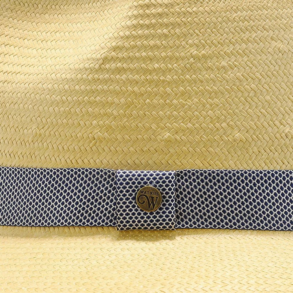 Big Catch - Walrus Hats Natural Paper Braid Straw Fedora Hat W/ Band 17 Big Catch - Walrus Hats Natural Paper Braid Straw Fedora Hat W/ Band - Image 15