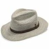 Shoreline - Walrus Hats Hemp Straw Fedora Hat W/ Band -fashionablehats Sales Shop H4008 GY