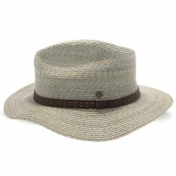 Shoreline - Walrus Hats Hemp Straw Fedora Hat W/ Band -fashionablehats Sales Shop H4008 GY 2c