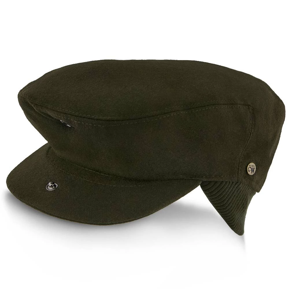 Madison - Walrus Hats Olive Milton Wool Blend Ivy Cap - Driving Cap 8 Madison - Walrus Hats Olive Milton Wool Blend Ivy Cap - Driving Cap - Image 6