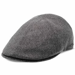 Walrus Hats Luxe Grand Master Wool Duckbill Flat Cap -fashionablehats Sales Shop H6022 6018GRY 0a
