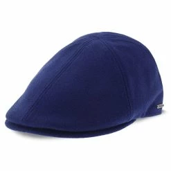 Walrus Hats Luxe Grand Master Wool Duckbill Flat Cap -fashionablehats Sales Shop H6022 6019BLU 0a