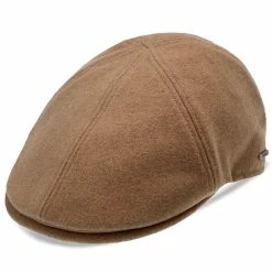Walrus Hats Luxe Grand Master Wool Duckbill Flat Cap -fashionablehats Sales Shop H6022 6020TAN 1a