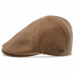 Walrus Hats Luxe Grand Master Wool Duckbill Flat Cap -fashionablehats Sales Shop H6022 6020TAN 3a