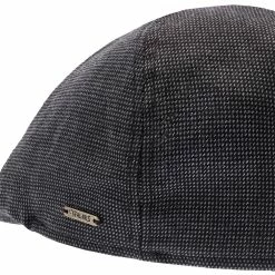 Walrus Hats Luxe Check Duckbill Wool Flat Cap -fashionablehats Sales Shop H6023 8011CHK 5a