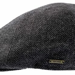 Walrus Hats Luxe End Game Duckbill Wool Flat Cap -fashionablehats Sales Shop H6024 6014DRKGRY 6a