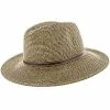 Lounge - Jeanne Simmons Toyo Straw Wide Brim Fedora Hat - 6976 -fashionablehats Sales Shop H6976 BLK