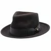 Capital - Walrus Crushable Hat Wool Felt Fedora - H7000 1 Capital - Walrus Crushable Hat Wool Felt Fedora - H7000 -fashionablehats Sales Shop H7000 BLK 05