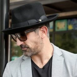 Capital - Walrus Crushable Hat Wool Felt Fedora - H7000 -fashionablehats Sales Shop H7000 BLK mo m1 v3