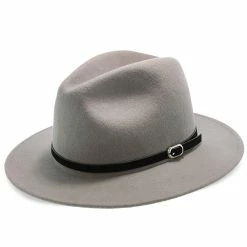 Legacy - Walrus Hats Grey Wool Felt Fedora Hat - H7002 16 Legacy - Walrus Hats Grey Wool Felt Fedora Hat - H7002 -fashionablehats Sales Shop H7002 GY 1b