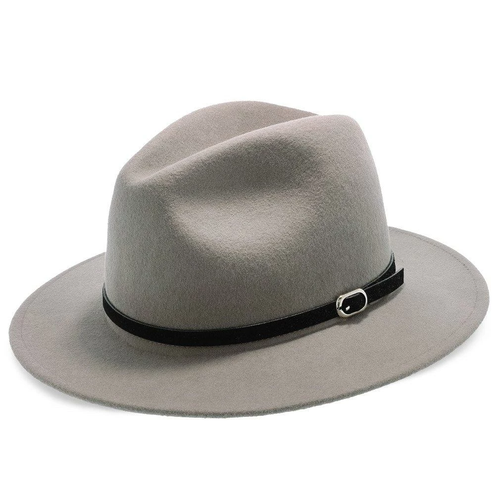 Legacy - Walrus Hats Grey Wool Felt Fedora Hat - H7002 4 Legacy - Walrus Hats Grey Wool Felt Fedora Hat - H7002 - Image 3