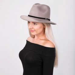 Legacy - Walrus Hats Grey Wool Felt Fedora Hat - H7002 26 Legacy - Walrus Hats Grey Wool Felt Fedora Hat - H7002 -fashionablehats Sales Shop H7002 GY mo f1