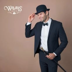 The Legend - Walrus Hats Black Wool Felt Bowler Hat - H7003 31 The Legend - Walrus Hats Black Wool Felt Bowler Hat - H7003 -fashionablehats Sales Shop H7003 BLK mo m1