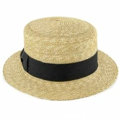 Voyage - Walrus Hats Natural Straw Boater Hat - H7006 24 Voyage - Walrus Hats Natural Straw Boater Hat - H7006 -fashionablehats Sales Shop H7006 NAT 2c