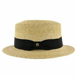 Voyage - Walrus Hats Natural Straw Boater Hat - H7006 25 Voyage - Walrus Hats Natural Straw Boater Hat - H7006 -fashionablehats Sales Shop H7006 NAT 3c