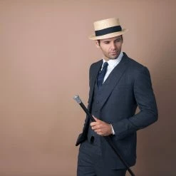 Voyage - Walrus Hats Natural Straw Boater Hat - H7006 32 Voyage - Walrus Hats Natural Straw Boater Hat - H7006 -fashionablehats Sales Shop H7006 NAT mo m3