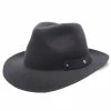 Journey - Walrus Hats Wool Felt Fedora Crushable Hat - H7009 1 Journey - Walrus Hats Wool Felt Fedora Crushable Hat - H7009 -fashionablehats Sales Shop H7009 BLK 0c