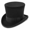 Mad Hatter - Walrus Hats Wool Felt 6 In. Height Victorian Top Hat - H7020 2 Mad Hatter - Walrus Hats Wool Felt 6 In. Height Victorian Top Hat - H7020 -fashionablehats Sales Shop H7020 BLK b