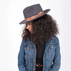 Jetsetter - Walrus Hats Grey Center Dent Wool Felt Fedora Hat -fashionablehats Sales Shop H7030 GY mo f2