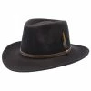 Sightseer - Walrus Hats Wool Fedora Hat -fashionablehats Sales Shop H7039 BLK 0a