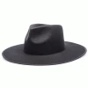 Walrus Hats Castle Black W/ Western Bands Wool Fedora Hat