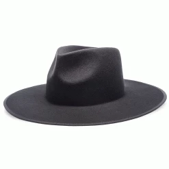 Walrus Hats Castle Black W/ Western Bands Wool Fedora Hat