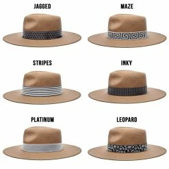 Walrus Hats Castle Brown W/ Festival Bands Wool Fedora Hat 25 Walrus Hats Castle Brown W/ Festival Bands Wool Fedora Hat -fashionablehats Sales Shop H7046WALRUSBANDS BROWN1