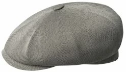 Kangol Bamboo Hawker Black 8 Panel Bamboo Flat Cap -fashionablehats Sales Shop HK3217HTSMOG 64c627c1 c8f1 4400 8403 400643f2834b