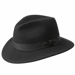 Curtis - Bailey Wool Fedora Hat -fashionablehats Sales Shop bailey trilby black large curtis bailey wool fedora hat hat 16524847022220