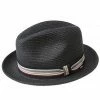 Salem - Bailey Poly Braid Toyo Straw Fedora Hat