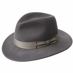 Curtis - Bailey Wool Fedora Hat -fashionablehats Sales Shop bailey trilby grey large curtis bailey wool fedora hat hat 16524847054988