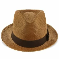 Williamsburg - Brooklyn Toast Straw Pinch Front Fedora Hat - BKN1469 -fashionablehats Sales Shop brooklyn fedora williamsburg brooklyn toast straw pinch front fedora hat bkn1469 hat 16693767897228
