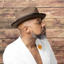 Layover - Walrus Hats Center Dent Wool Felt Fedora Hat -fashionablehats Sales Shop brown hat 004