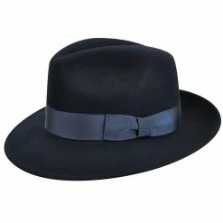 Frederick - Country Gentleman Wool Fedora Hat -fashionablehats Sales Shop country gentleman fedora navy large frederick country gentleman wool fedora hat hat 16524851282060