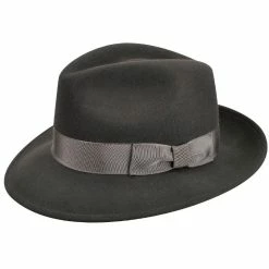 Frederick - Country Gentleman Wool Fedora Hat -fashionablehats Sales Shop country gentleman fedora slate large frederick country gentleman wool fedora hat hat 16524851314828