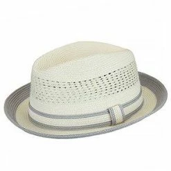 Country Gentleman Noah Polyester Braid Fedora Hat -fashionablehats Sales Shop country gentleman trilby white grey large noah country gentleman mixed poly braid hat hat 16712444608652