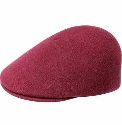 Seamless Wool 507 - Kangol Wool Blend Flat Cap -fashionablehats Sales Shop cranberry