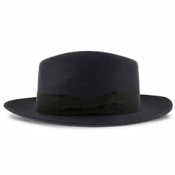 Egan - Dobbs Navy Fur Felt Fedora Hat -fashionablehats Sales Shop dobbs fedora egan dobbs navy fur felt fedora hat hat 16524525830284