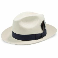 Epitome - Dobbs Shantung Straw Fedora Hat -fashionablehats Sales Shop dobbs fedora epitome dobbs shantung straw fedora hat hat 16524673417356