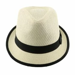 Ego - DPC LS172 Toyo Straw Fedora Hat -fashionablehats Sales Shop dorfman pacific trilby ego dpc ls172 ivory matte toyo straw fedora hat hat 16524469108876