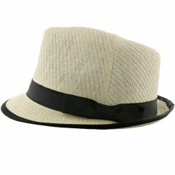 Ego - DPC LS172 Toyo Straw Fedora Hat -fashionablehats Sales Shop dorfman pacific trilby ego dpc ls172 ivory matte toyo straw fedora hat hat 16524469174412