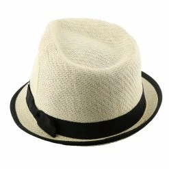 Ego - DPC LS172 Toyo Straw Fedora Hat -fashionablehats Sales Shop dorfman pacific trilby ego dpc ls172 ivory matte toyo straw fedora hat hat 16524469239948