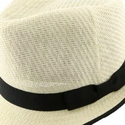 Ego - DPC LS172 Toyo Straw Fedora Hat -fashionablehats Sales Shop dorfman pacific trilby ego dpc ls172 ivory matte toyo straw fedora hat hat 16524469403788