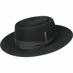 Walsh - Bailey Black Rounded Fur Like Pork Pie Hat -fashionablehats Sales Shop h 30001bh black 7bd57e87 004c 4cad 95f3 d452a55004f0