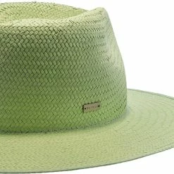 Geraldine - Betmar Paper Straw Fedora Hat -fashionablehats Sales Shop h b2001h lightgrn 3a